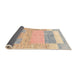 Sideview of Abstract Light Copper Gold Modern Rug, abs3527