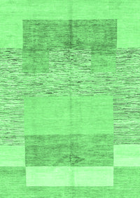 Abstract Emerald Green Modern Rug, abs3527emgrn