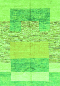 Abstract Green Modern Rug, abs3527grn