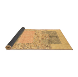 Sideview of Abstract Brown Modern Rug, abs3527brn
