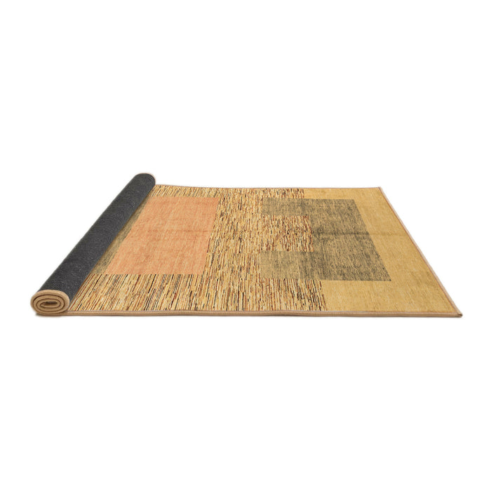 Sideview of Abstract Brown Modern Rug, abs3527brn