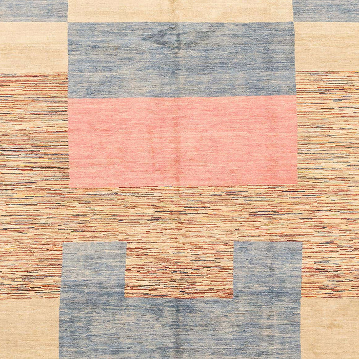 Machine Washable Abstract Light Copper Gold Rug, wshabs3527