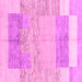 Square Abstract Pink Modern Rug, abs3527pnk