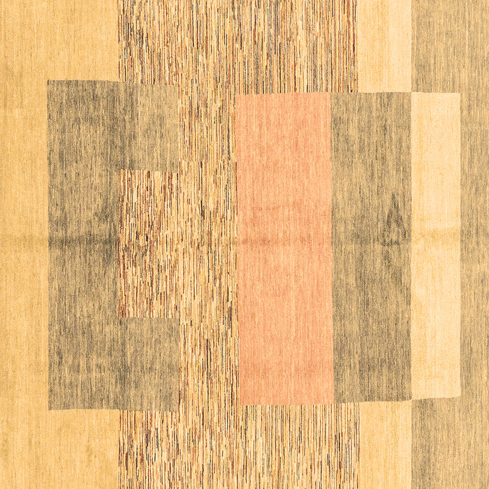 Square Abstract Brown Modern Rug, abs3527brn