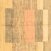 Square Abstract Brown Modern Rug, abs3527brn