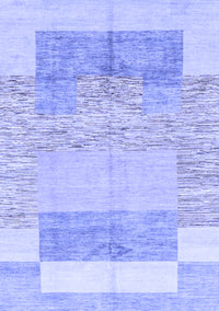 Abstract Blue Modern Rug, abs3527blu