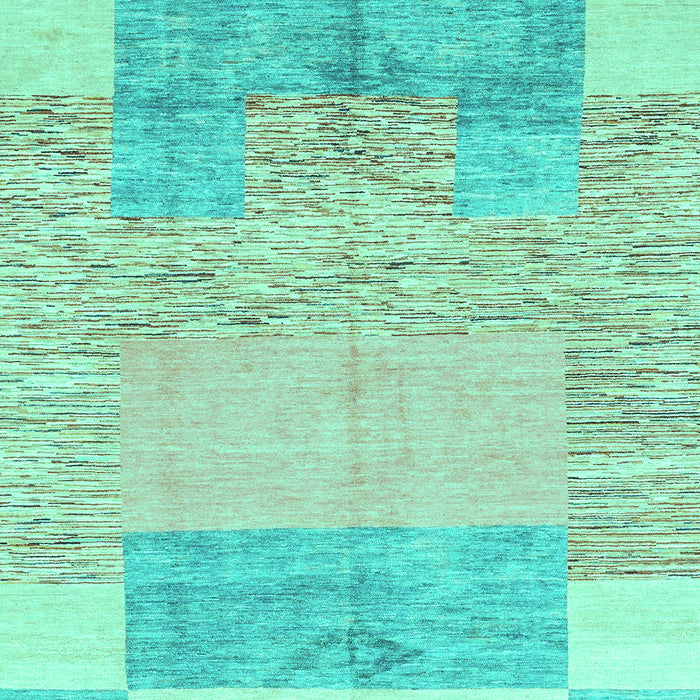 Abstract Turquoise Modern Rug, abs3527turq