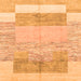 Square Abstract Orange Modern Rug, abs3527org