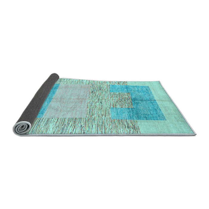Sideview of Abstract Light Blue Modern Rug, abs3527lblu