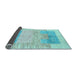 Sideview of Abstract Light Blue Modern Rug, abs3527lblu