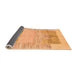 Sideview of Abstract Orange Modern Rug, abs3527org