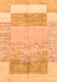 Machine Washable Abstract Orange Modern Area Rugs, wshabs3527org