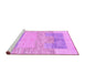 Sideview of Machine Washable Abstract Purple Modern Area Rugs, wshabs3527pur