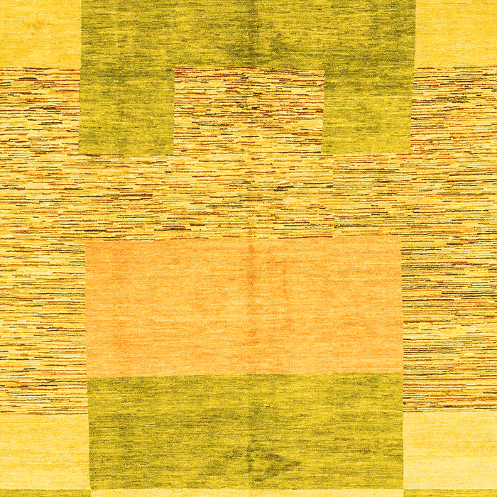Abstract Yellow Modern Rug, abs3527yw