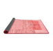 Abstract Red Modern Area Rugs