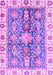 Machine Washable Oriental Purple Traditional Area Rugs, wshabs3528pur
