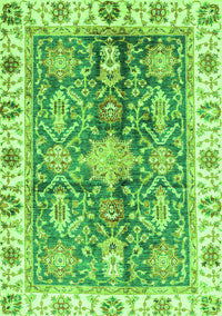 Oriental Green Traditional Rug, abs3528grn