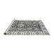 Sideview of Machine Washable Oriental Gray Traditional Rug, wshabs3528gry