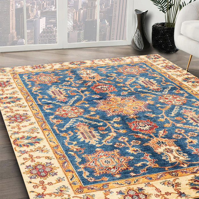 Machine Washable Abstract Mauve Taupe Purple Rug in a Family Room, wshabs3528