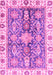 Machine Washable Oriental Pink Traditional Rug, wshabs3528pnk