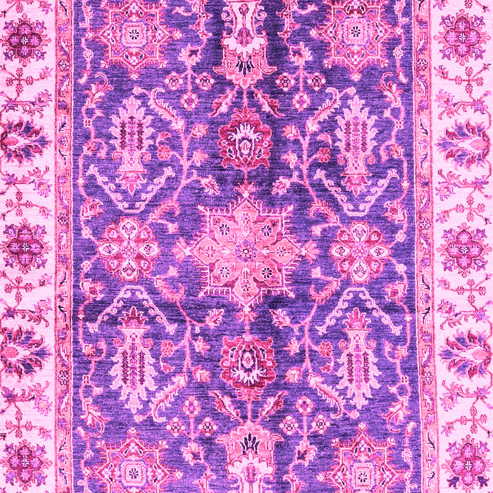 Machine Washable Oriental Pink Traditional Rug, wshabs3528pnk