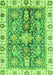 Machine Washable Oriental Green Traditional Area Rugs, wshabs3528grn