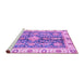 Sideview of Machine Washable Oriental Purple Traditional Area Rugs, wshabs3528pur
