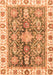 Machine Washable Oriental Orange Traditional Area Rugs, wshabs3528org