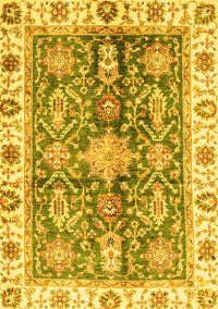 Oriental Yellow Traditional Rug, abs3528yw