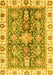 Oriental Yellow Traditional Rug, abs3528yw