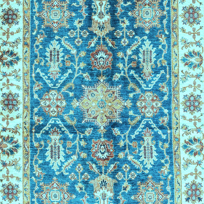 Oriental Light Blue Traditional Rug, abs3528lblu