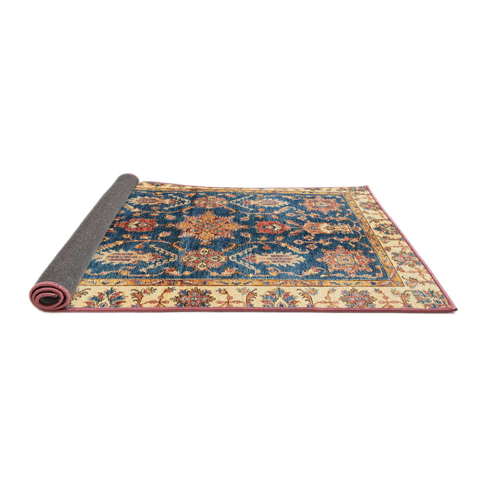 Sideview of Abstract Brown Oriental Rug, abs3529