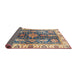 Sideview of Abstract Brown Oriental Rug, abs3529