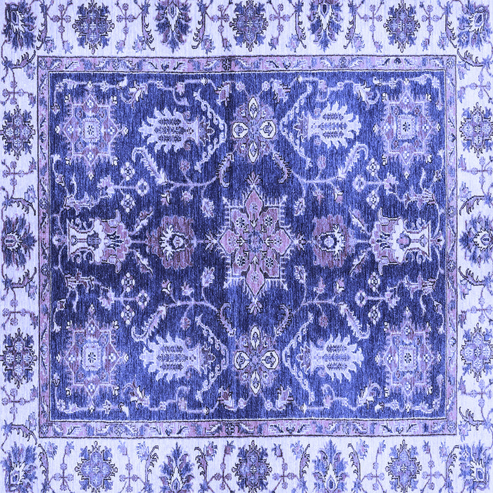 Square Oriental Blue Traditional Rug, abs3529blu