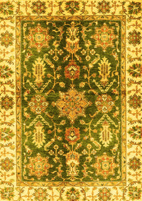 Oriental Yellow Traditional Rug, abs3529yw