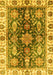 Oriental Yellow Traditional Rug, abs3529yw