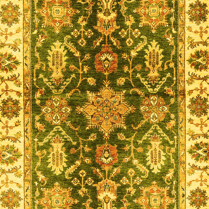 Oriental Yellow Traditional Rug, abs3529yw