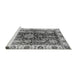 Sideview of Machine Washable Oriental Gray Traditional Rug, wshabs3529gry