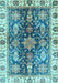 Oriental Light Blue Traditional Rug, abs3529lblu