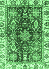 Oriental Emerald Green Traditional Rug, abs3529emgrn