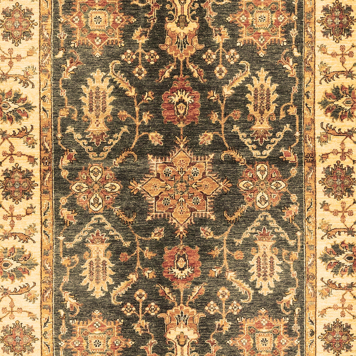 Machine Washable Oriental Brown Traditional Rug, wshabs3529brn
