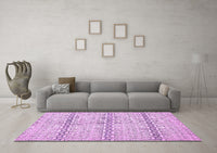 Machine Washable Abstract Purple Modern Rug, wshabs352pur