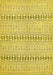 Machine Washable Abstract Yellow Modern Rug, wshabs352yw