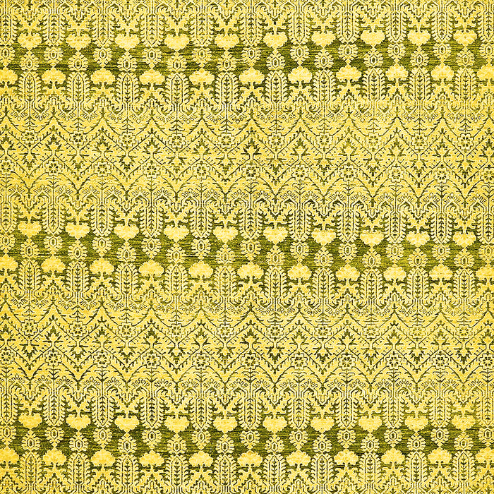 Machine Washable Abstract Yellow Modern Rug, wshabs352yw