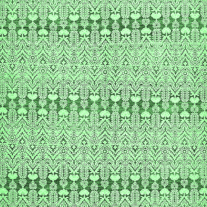Machine Washable Abstract Emerald Green Modern Area Rugs, wshabs352emgrn