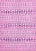 Machine Washable Abstract Pink Modern Rug, wshabs352pnk