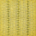 Square Machine Washable Abstract Yellow Modern Rug, wshabs352yw