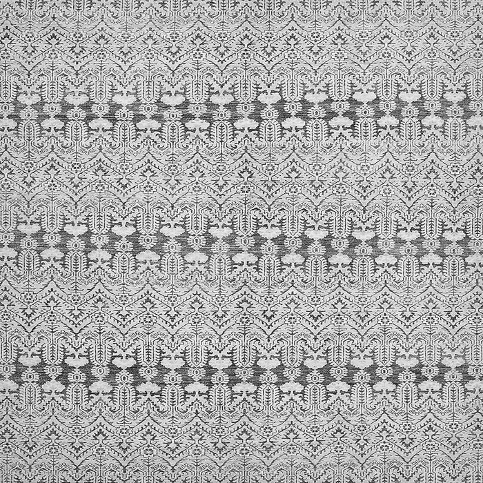 Square Machine Washable Abstract Gray Modern Rug, wshabs352gry