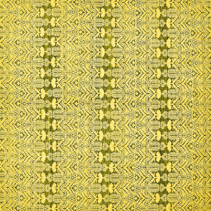 Square Abstract Yellow Modern Rug, abs352yw