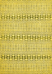 Abstract Yellow Modern Rug, abs352yw